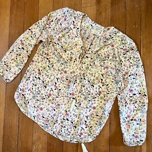 Lex & Madison Floral Blouse - White, Pink, Yellow, Blue‎